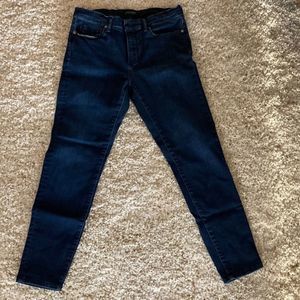 BANANA REPUBLIC SKINNY ANKLE JEANS NEW WITHOUT TAGS Size 29x26 Dark Blue